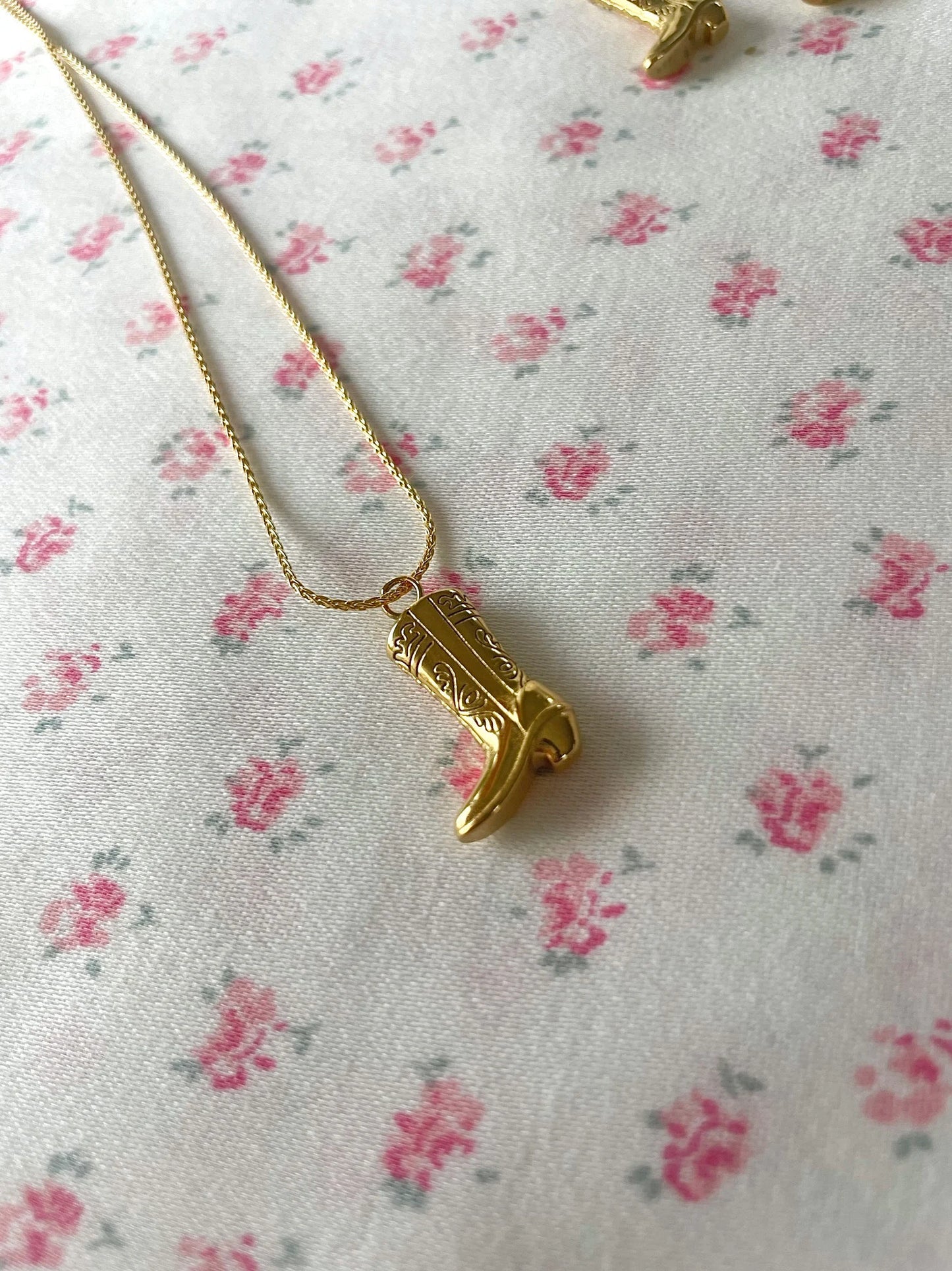 Cowboy Boot Necklace