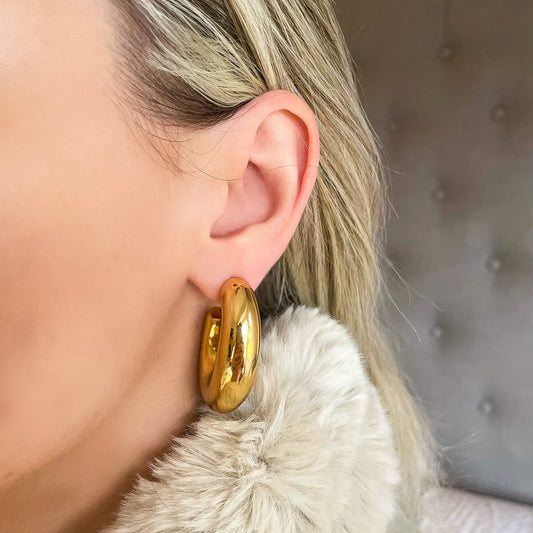 Chunky Gold Hoops