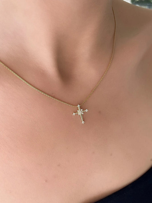 Mini cross gold