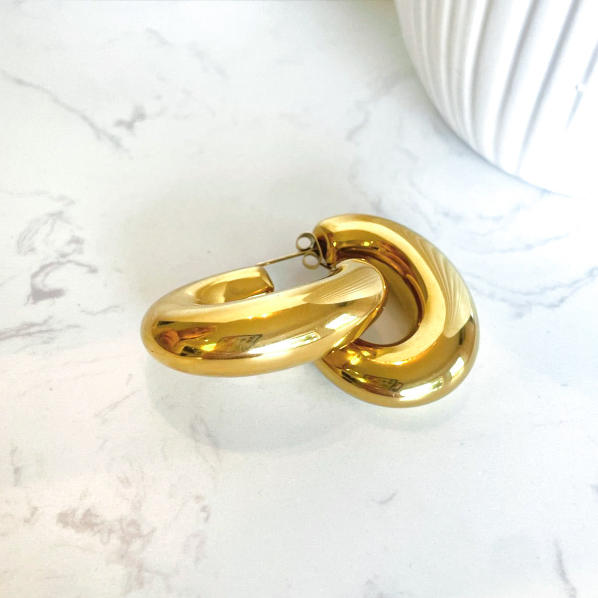 Chunky Gold Hoops